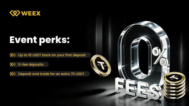 Deposit with zero fees and get 50% back
